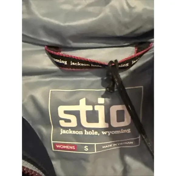 NWT Stio Pinion 800 Down Pullover Puffer Jacket Mtn Navy Women Sz XL $275